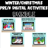 WINTER/CHRISTMAS PreK/K Math Digital Activities BUNDLE & g