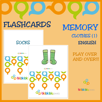 Winter Clothes Flash Cards (9 pictures)