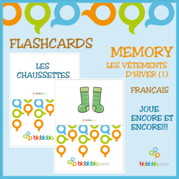 Preview of LES VÊTEMENTS D'HIVER / WINTER CLOTHES FLASHCARDS - FRENCH