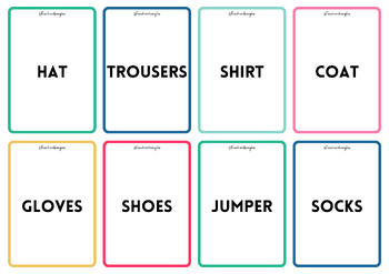 WINTER CLOTHES VOCABULARY: COMPLETE UNIT PACK