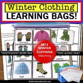 WINTER CLOTHING Matching Real Life Pictures Learning Bag f