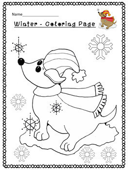 FUN WINTER COLORING PAGES by Christian Learning Center | TpT