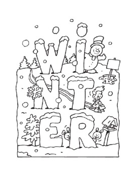 Winter Coloring Page - Alli Ways