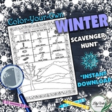 WINTER-Color-Your-Own-SCAVENGER HUNT!