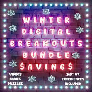 Preview of WINTER DIGITAL BREAKOUTS/ESCAPE ROOMS COOL SAVINGS!!!