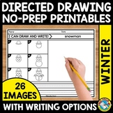 WINTER DIRECTED DRAWING STEP BY STEP WORKSHEET DECEMBER WR