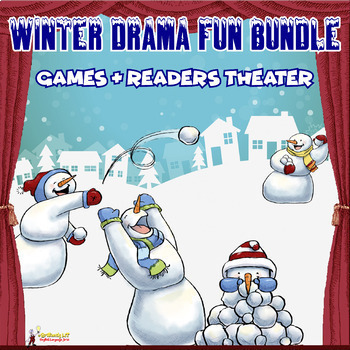 Preview of WINTER DRAMA MIDDLE SCHOOL FUN - 5 winter themed activities, scripts and games