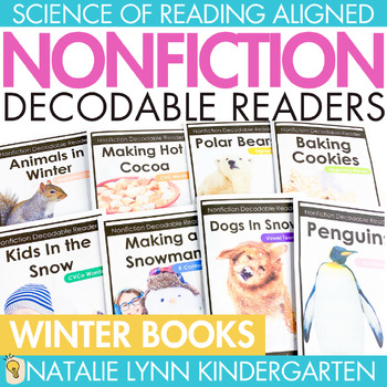 Preview of WINTER Differentiated Decodable Readers Science of Reading PRINT + DIGITAL books