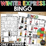 WINTER EXPRESS BINGO Game Activity 25 Different Bingo Card