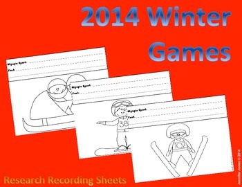 Preview of WINTER GAMES 2014 Research Report Recording Sheets
