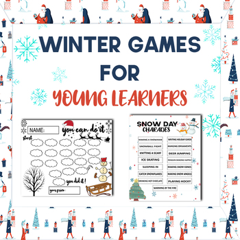 Preview of WINTER GAMES BUNDLE  FOR KIDS AND YOUNG LEARNERS 2023