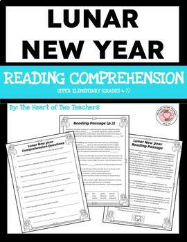 Preview of LUNAR NEW YEAR Reading Comprehension - Upper Elementary