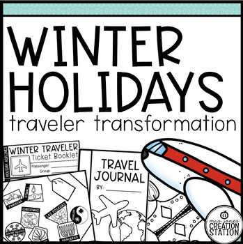 Preview of WINTER HOLIDAY TRAVELER UNIT, HOLIDAYS AROUND THE WORLD, KINDER AND FIRST