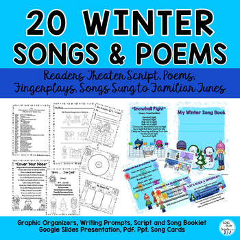 Winter and January Songs, Poems, Readers Theater with Literacy Activities K-3