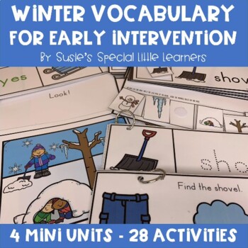 Preview of WINTER LITERACY FOR PRESCHOOL SPECIAL EDUCATION AND SPEECH