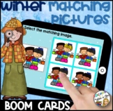 WINTER Matching Pictures BOOM CARDS- DISTANCE LEARNING
