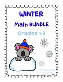 WINTER Math Bundle - Grades 1 - 3