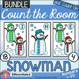 WINTER Math Count the Room Ten Frames and Numbers 1 - 20 S