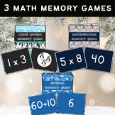 WINTER Memory Matching Games | Equal Groups, Multiplicatio