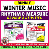 WINTER Music Rhythm Activities  BUNDLE