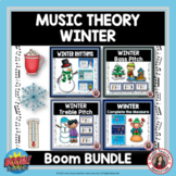 WINTER Music Theory BOOM Cards BUNDLE