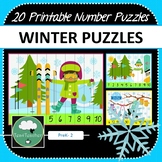 WINTER NUMBER PUZZLES 20 Winter Counting Puzzles