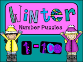 WINTER Number Puzzles 1-100, 2s, 5s and 10s Skip Counting