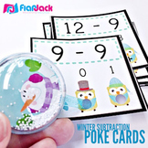 WINTER Owl SUBTRACTION Facts Poke Game