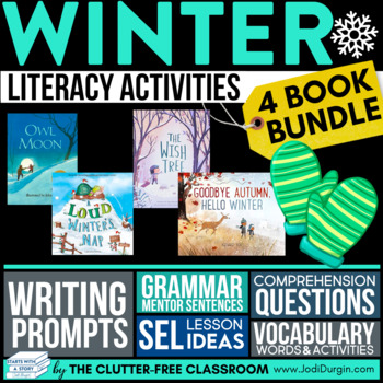 Preview of WINTER PICTURE BOOK COMPANION BUNDLE Reading Comprehension Activities Read Aloud