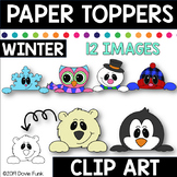 WINTER Paper Toppers Clip Art