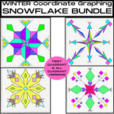 BUNDLE-SNOWFLAKE/SYMMETRICAL Designs-Coordinate Graphing-B