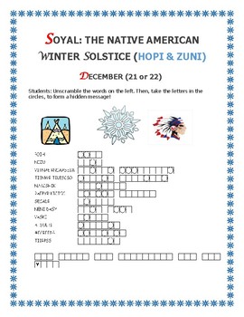 Preview of WINTER SOLSTICE: SOYAL: NATIVE AMERICAN SOLSTICE