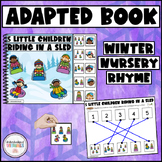 WINTER SONG Adapted Book -  Winter Nursery Rhyme Velcro Bo