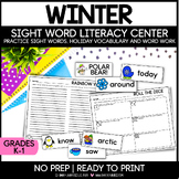 WINTER Sight Word Literacy Center | Word Work