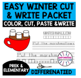 WINTER Simple Color, Cut & Paste Crafts with DIFFERENTIATE