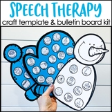 WINTER Speech Therapy Craft & Bulletin Board Kit