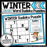WINTER Sudoku Word Puzzles | FROSTY Snowman Sudoku