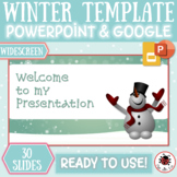 WINTER Super Cute PowerPoint / Google Slides Presentation 