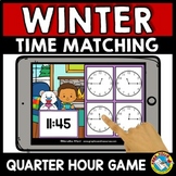 WINTER TELL TIME TO THE QUARTER HOUR BOOM CARD JANUARY MAT