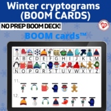 WINTER THEMED CRYPTOGRAM BOOM CARDS: KEYBOARDING/ TYPING OT/SLP