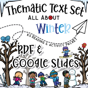 Preview of WINTER THEMED K-5 Reading Comprehension & Activities Text Set Distance Learning