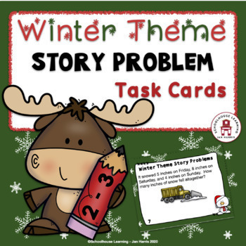 Preview of WINTER Theme Problem Solving Task Cards