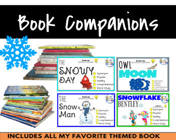 Preview of WINTER Theme Speech Therapy Book Companions