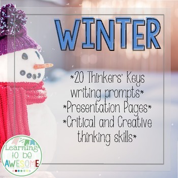 Preview of Writing Prompts - Winter Theme - Thinker's Keys
