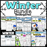 Winter Kindergarten Bundle Math Addition Number Writing Cr