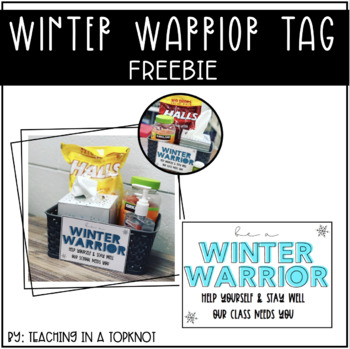 Preview of WINTER WARRIOR Wellness Basket FREEBIE