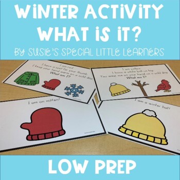 Preview of WINTER WHAT IS IT ACTIVITY FOR EARLY CHILDHOOD SPECIAL ED & SPEECH