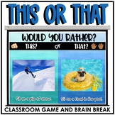 WINTER Would You Rather? This or That? Games | Brain Break