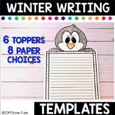 WINTER Writing Paper Templates Crafts