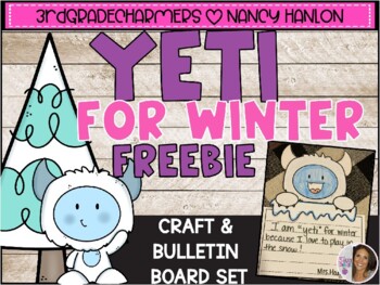 Preview of WINTER | YETI CRAFT | BULLETIN BOARD